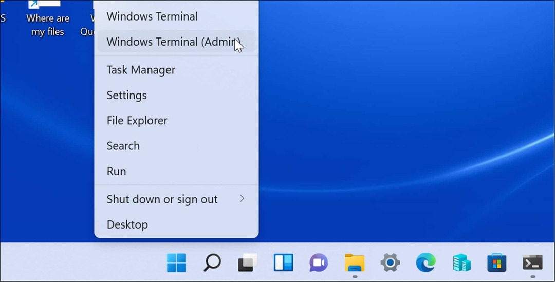 Administrador de terminais do Windows Windows 11
