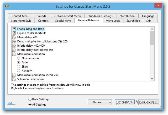 Obtenha o menu Iniciar novamente no Windows 8 com Shell clássico