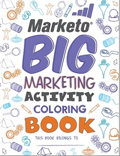 Livro de colorir da grande atividade de marketing de Marketo
