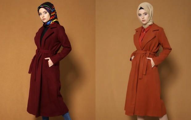 modelos de casaco hijab empoeirado