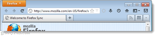 Barra de guias do Firefox 4 ativada