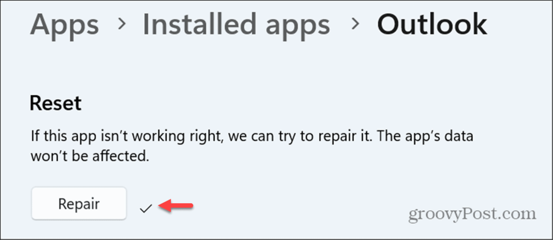 Redefinir ou reparar o Windows 11