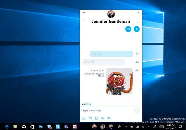 O Windows 10 Preview Build 16184 retorna o recurso My People