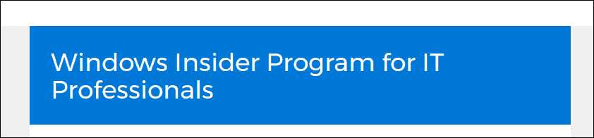 Microsoft apresenta o Windows Insider Program para profissionais de TI