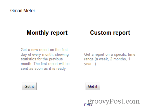 Relatório do Gmail Meter