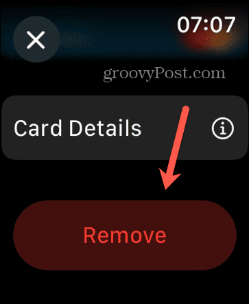 apple pay remover no apple watch