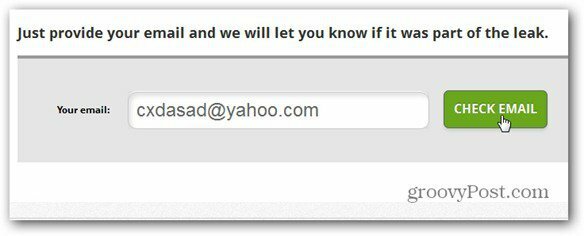 vazamento de senha do Yahoo