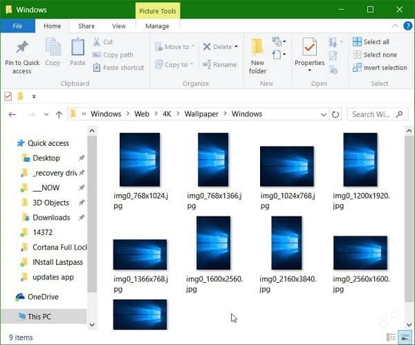 Veja como encontrar os papéis de parede do Windows 10