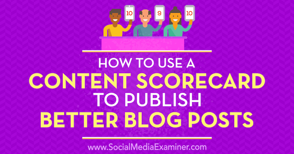 Como usar um Scorecard de conteúdo para publicar melhores postagens de blog: examinador de mídia social
