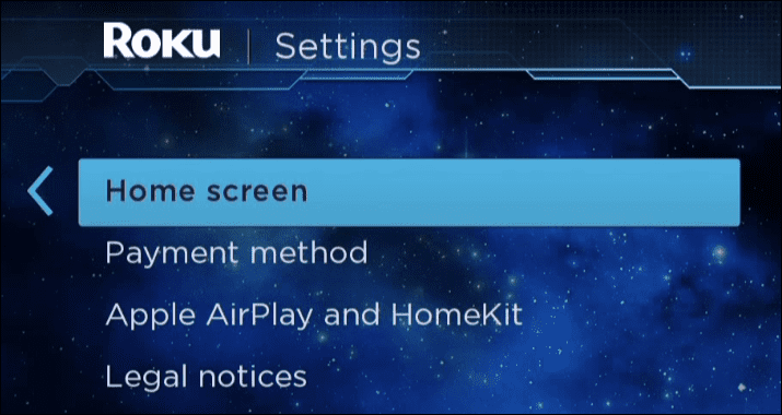 Personalize sua interface Roku