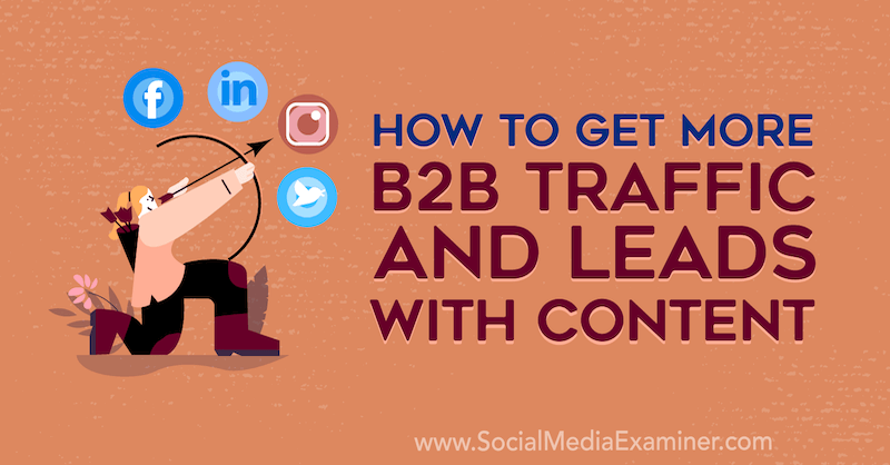 Como obter mais tráfego e leads de B2B com conteúdo por Joel Nomdarkham no examinador de mídia social.