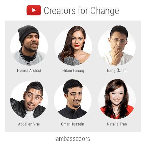 criadores do youtube para a mudança