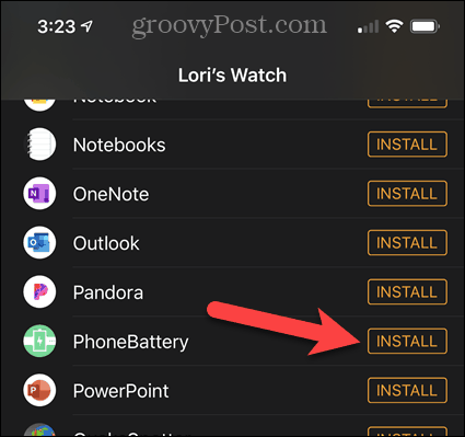 Instale o aplicativo PhoneBattery