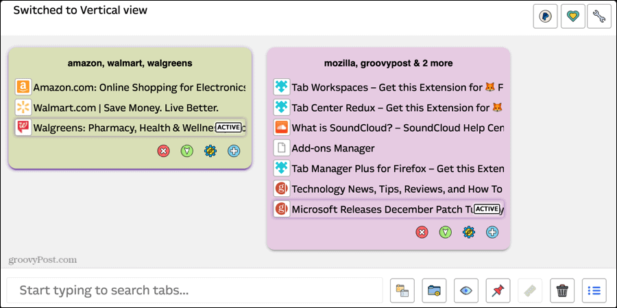 Tab Manager Plus para Firefox