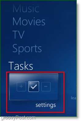 Windows 7 Media Center - clique em tarefas> <noscript> <img style =