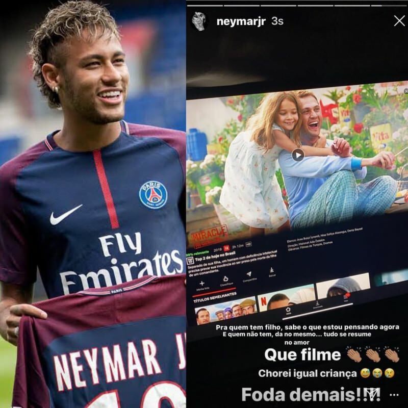 O mundialmente famoso jogador de futebol Neymar compartilhou o filme turco em sua conta de mídia social!