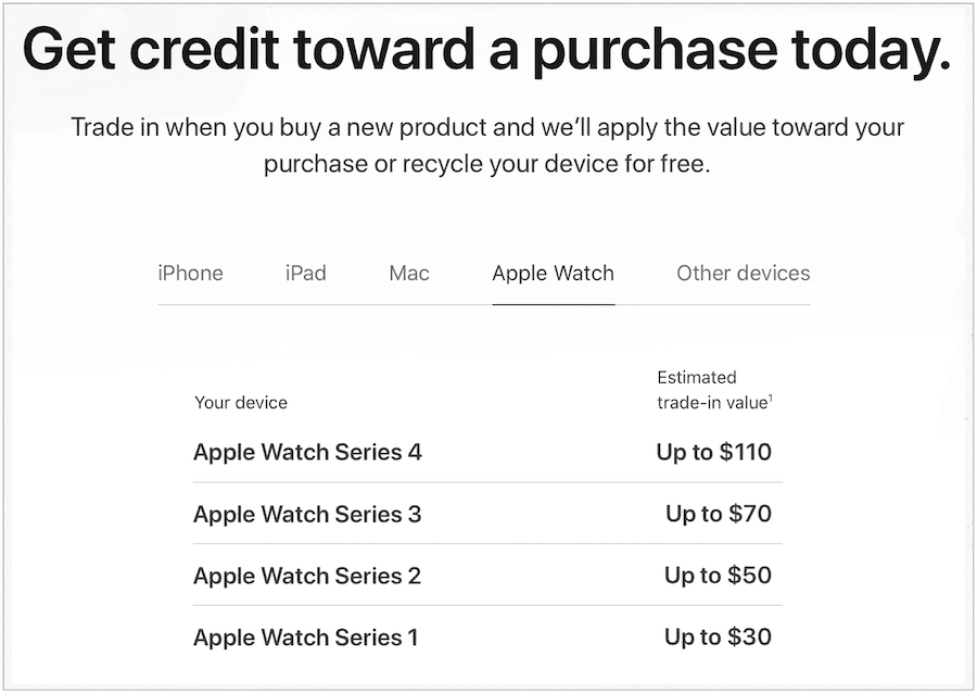 vender Apple Watch através da Apple