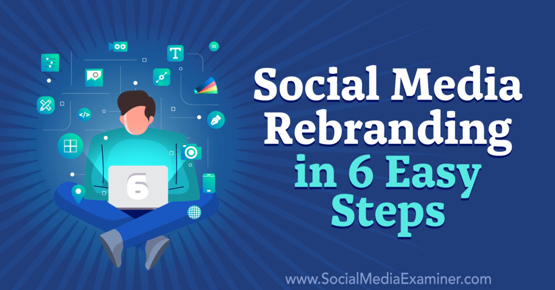 Rebranding de mídia social em 6 etapas fáceis por Corinna Keefe no Social Media Examiner.