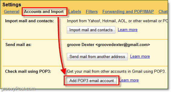 importar e-mail externo de terceiros para o gmail sem encaminhar