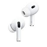 Fones de ouvido sem fio Apple AirPods Pro (2ª geração) com estojo de carregamento MagSafe. Cancelamento ativo de ruído, áudio espacial personalizado, ajuste personalizável, fones de ouvido Bluetooth para iPhone