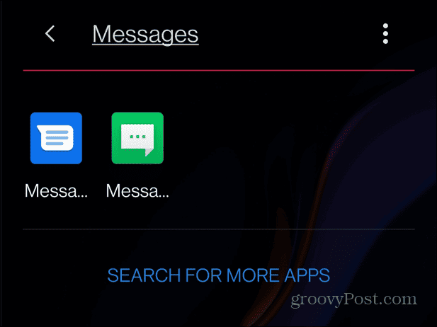 abrir aplicativo de mensagens
