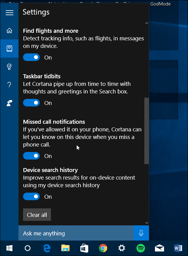 Melhorias na Cortana
