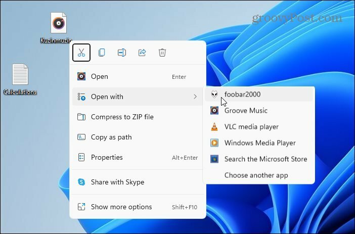 arquivos individuais abertos com o Windows 11