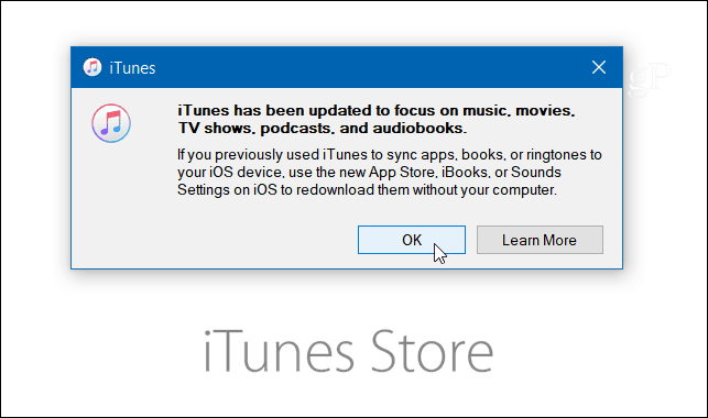 Apple remove iOS App Store do iTunes na última atualização