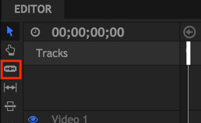 A ferramenta Slice permite editar as pausas no seu vídeo.