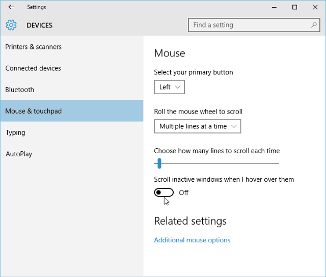 Dica do Windows 10: Ativar ou desativar a rolagem em segundo plano