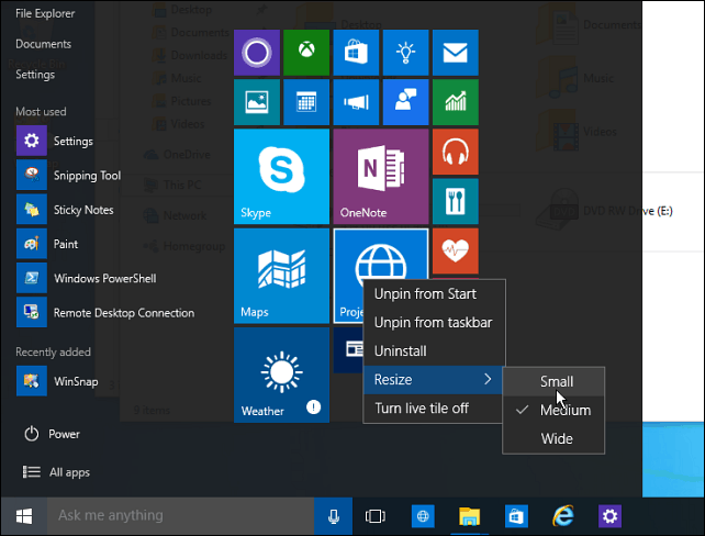 Dica do Windows 10: torne o espaço do menu Iniciar eficiente