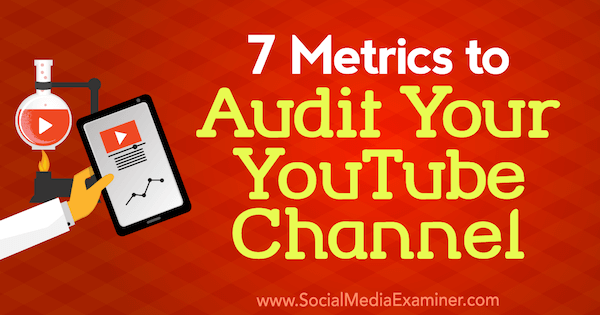 7 métricas para auditar seu canal no YouTube por Jeremy Vest no examinador de mídia social.