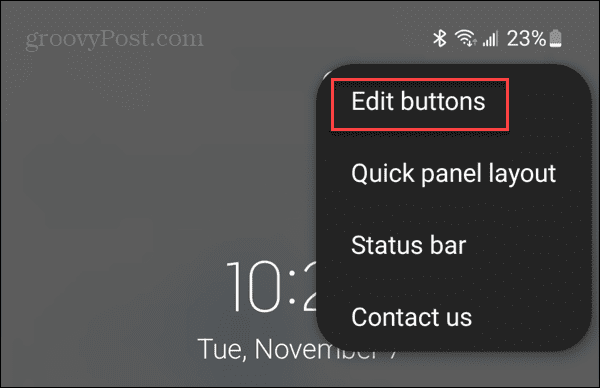 editar botões android