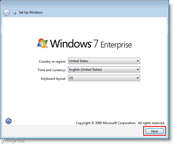 instalação e configuração inicial do windows 7 enterprise vhd