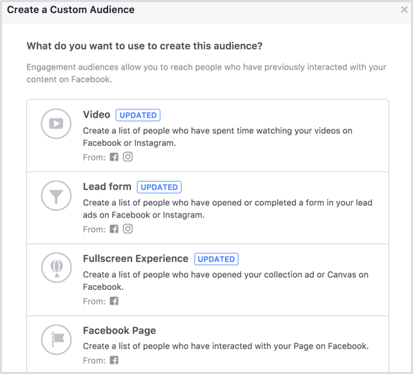 facebook criar página engajamento público personalizado