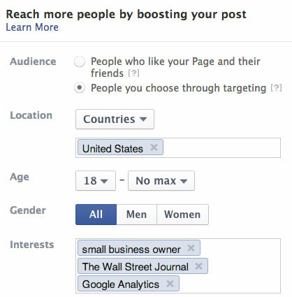 segmentação de anúncios do Facebook