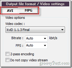 Pazera escolhe entre AVI ou MPG para conversão de vídeo