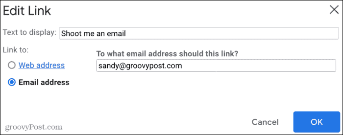 Digite o endereço de e-mail
