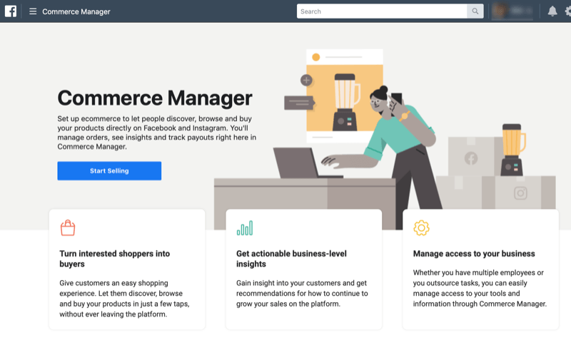 etapa 2 de como configurar o Commerce Manager no Facebook Business Manager