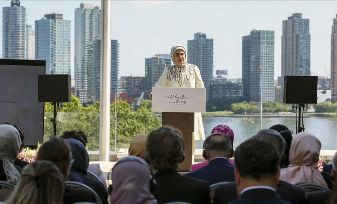 A primeira-dama Erdoğan chamou a atenção para a dimensão conscienciosa da estrutura estatal turca!