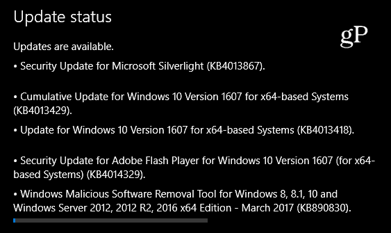 Atualização cumulativa do Windows 10 KB4013429 disponível agora