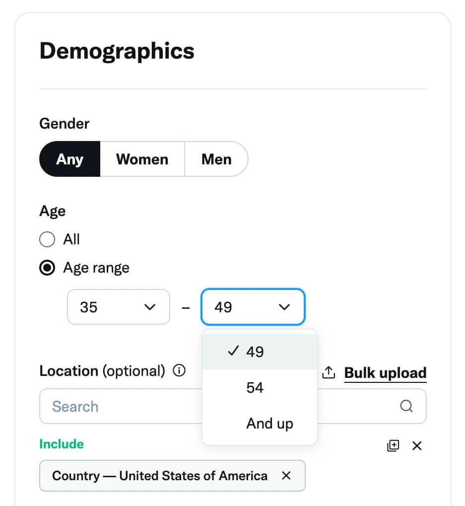 como-dimensionar-twitter-ads-expandir-seu-público-alvo-ampliar-restritivo-targetting-options-location-age-gender-device-demographics-example-6