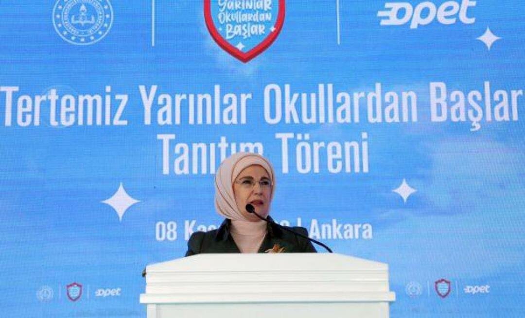 Emine Erdoğan participou do programa promocional 