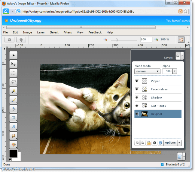 o aplicativo web aviary phoenix permite fazer coisas como o photoshop na web