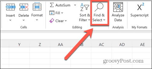 excel localizar e selecionar