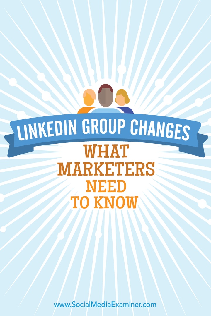 Mudanças no Grupo do LinkedIn: o que os profissionais de marketing precisam saber: examinador de mídia social