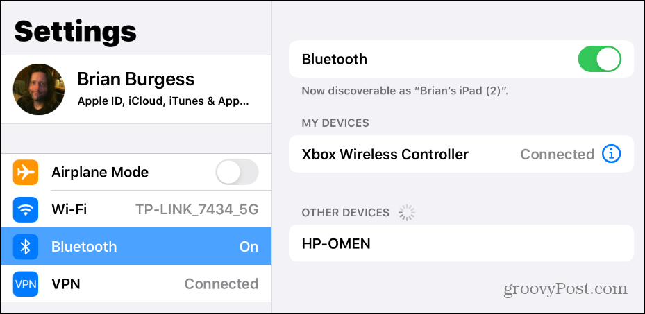 Controlador Xbox Bluetooth para iPad