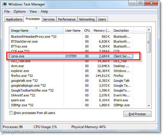 O que é o csrss.exe e é seguro estar executando ou um vírus?