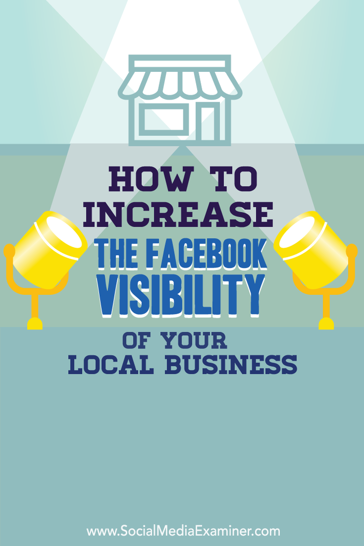 Aumente a visibilidade do seu negócio local no Facebook