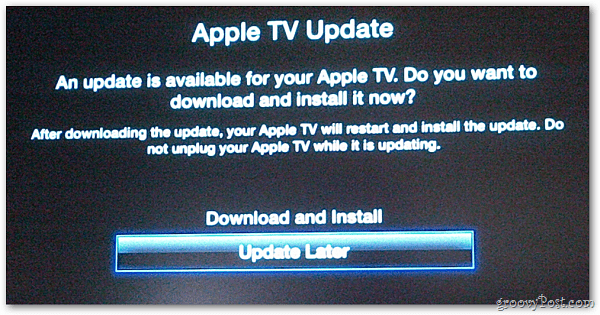 Atualização da Apple TV